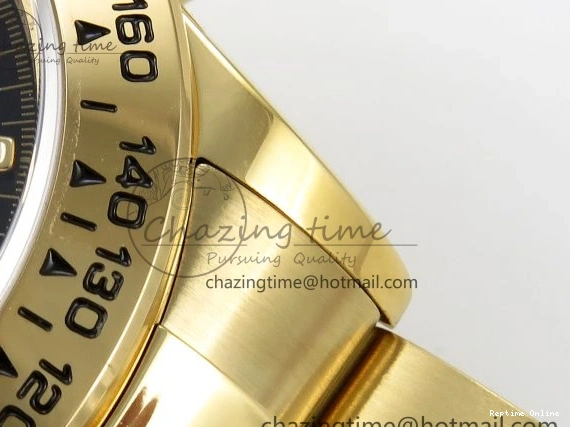 0520 Durable Daytona 116508 QF 1:1 Best Edition Black Dial on YG Bracelet SH4130 V3 (Gain Weight) 1717